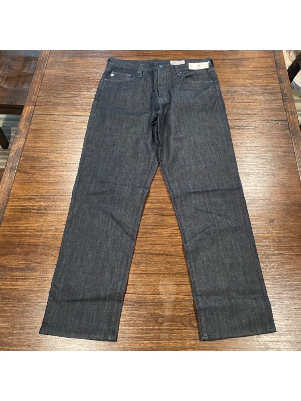 AG Lochlan Relaxed Straight Jean 32x31 Dark Wash Stretch Button Fly Denim360